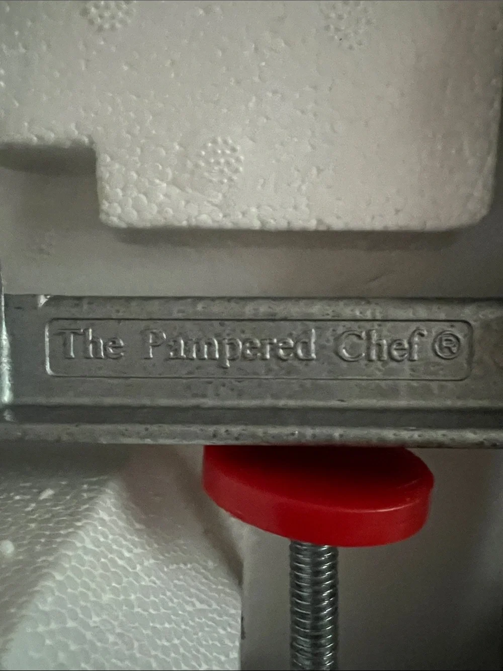 The Pampered Chef Brown Kraft Apple Peeler/Corer/Slicer Box - used
